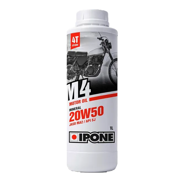 Aceite Motor para Moto Mineral 20W50 Ipone M4 4T 1 Lt